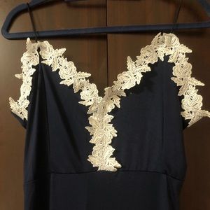 Sexy Dress with Leaves Pattern